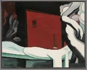 Oscar Bluemner Snow and Glow oil